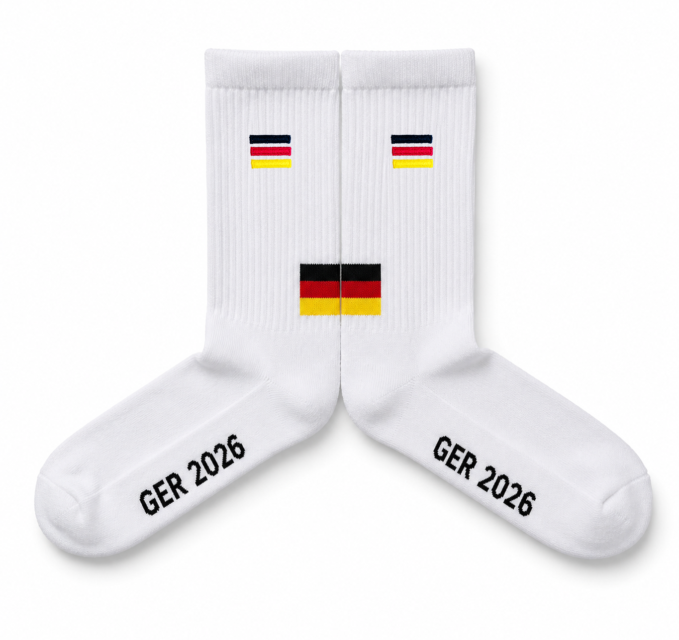 Deutschland | Minimal Flag – Bio-Baumwoll Fan Socken