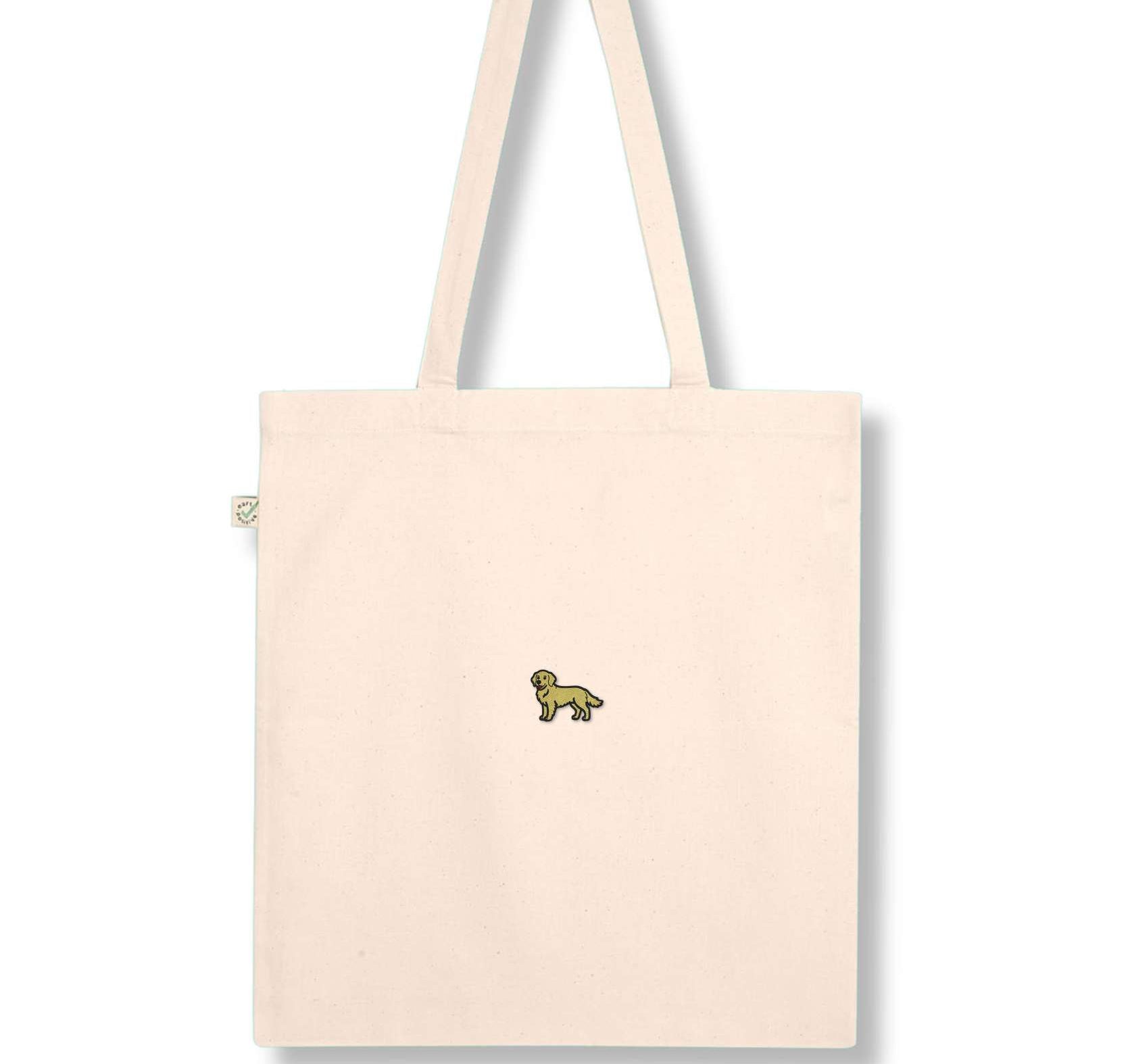 Goldie | Bestickte Bio Baumwoll Tasche