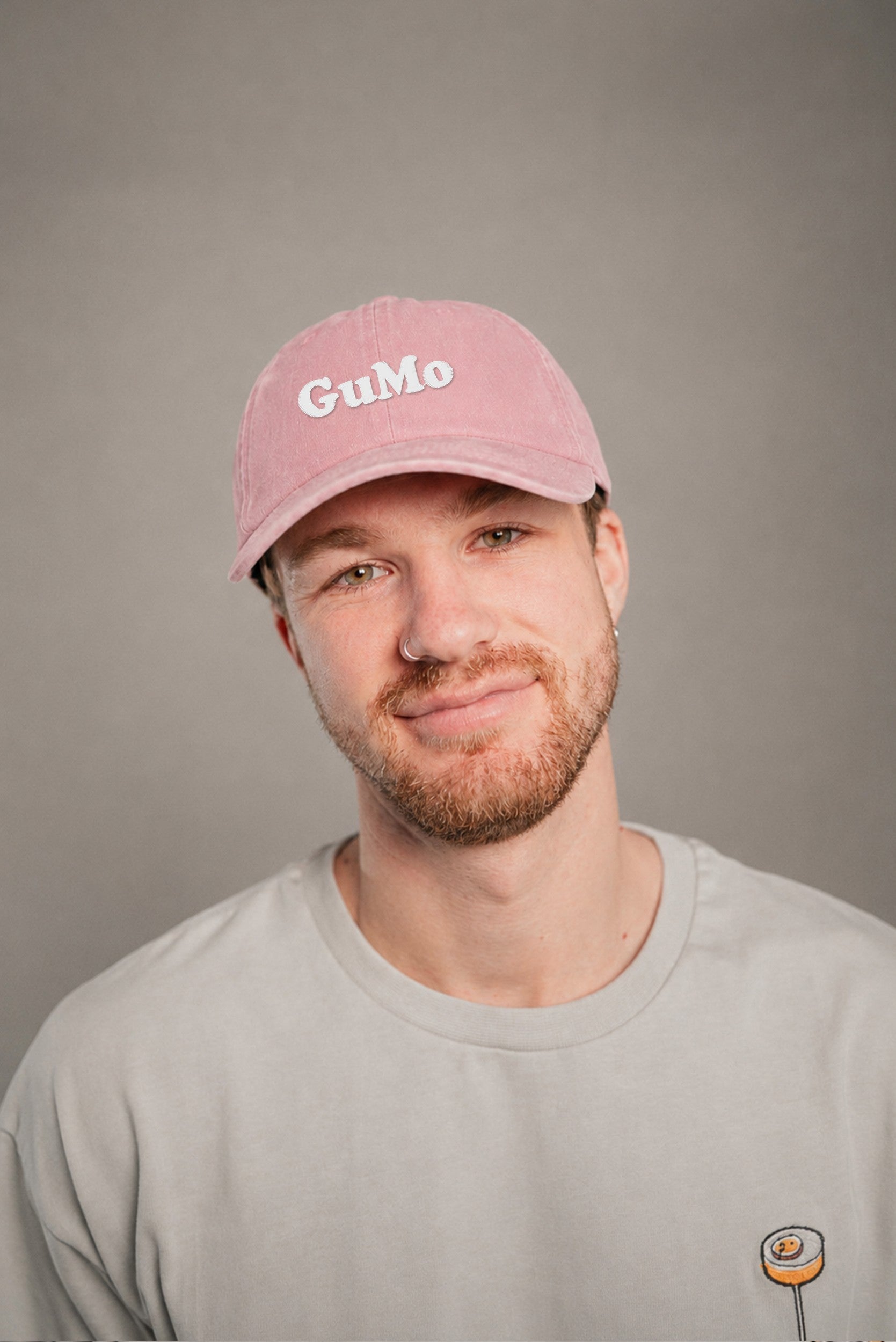 GuMo Vintage Dusty Pink Vintage Cap