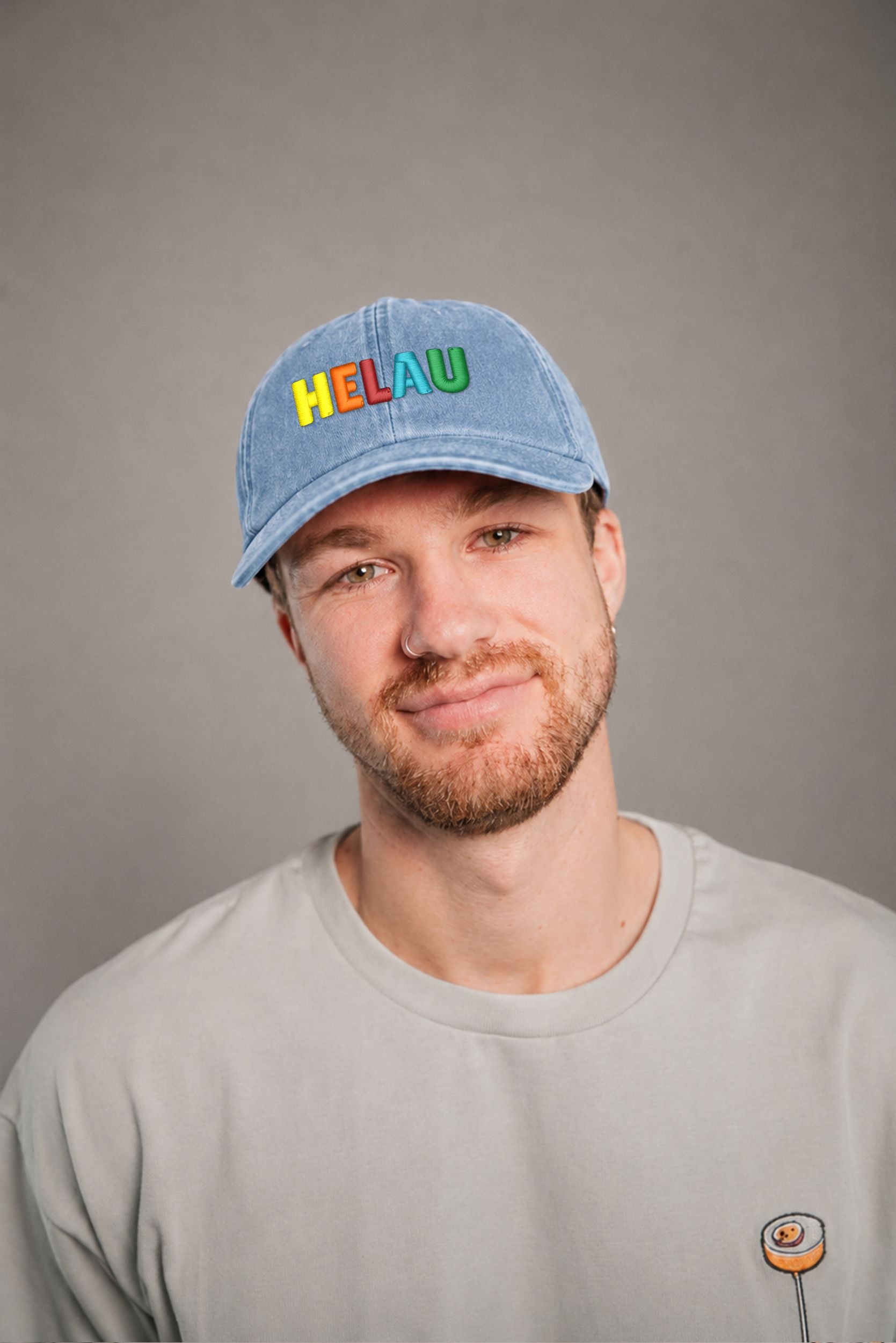 Helau Vintage Light Denim Vintage Cap