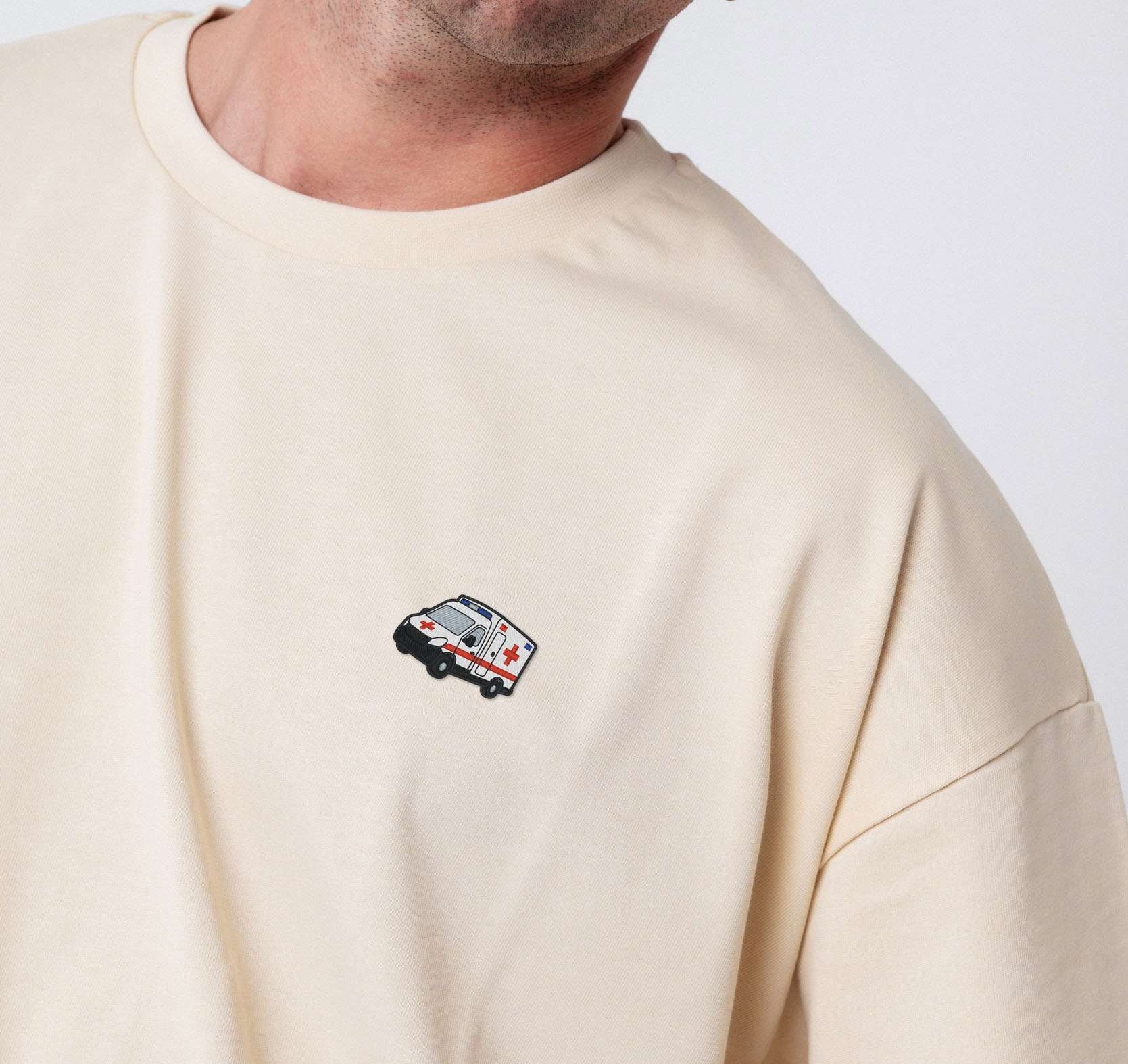 Krankenwagen | Heavy Oversized Bio Baumwoll T-Shirt