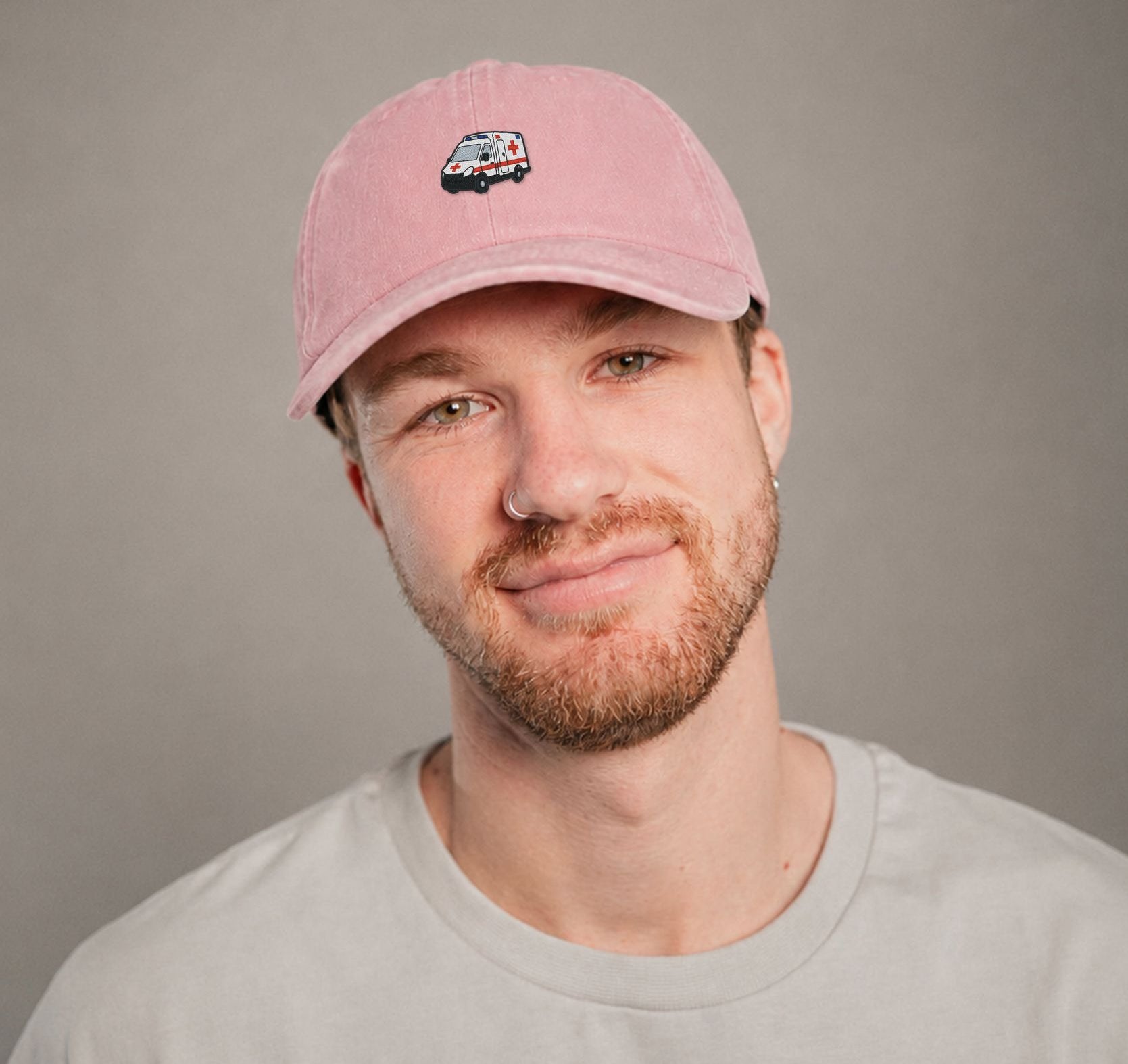 Krankenwagen Vintage Dusty Pink Vintage Cap