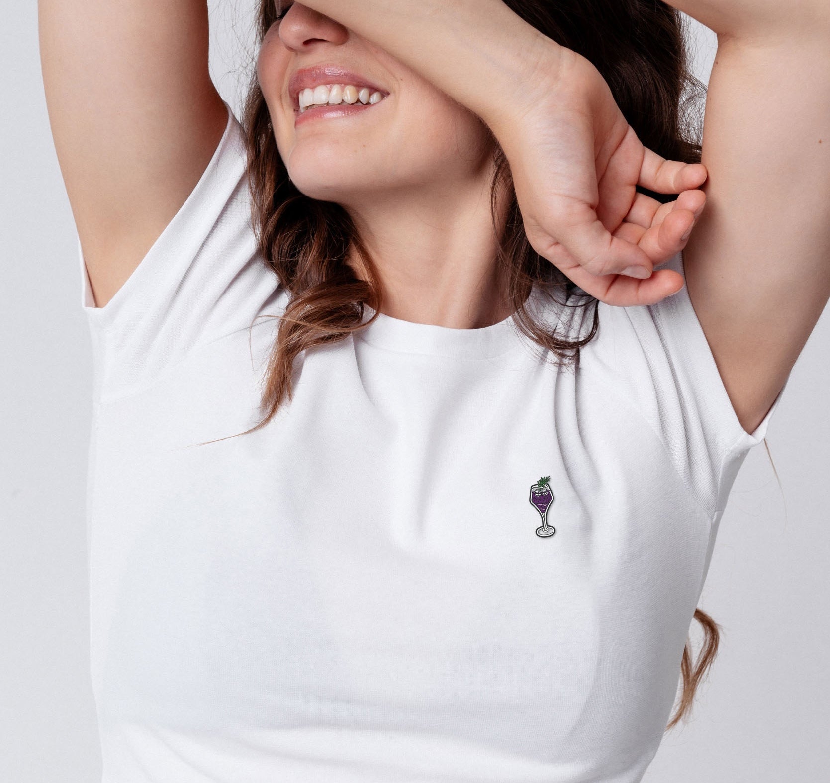 Lavabelle | Besticktes Bio Baumwoll Cropped T-Shirt