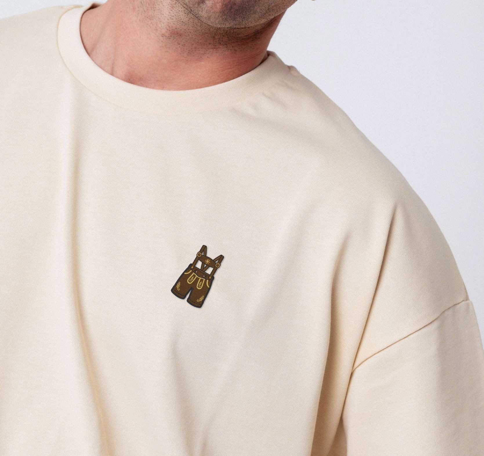 Lederhose | Heavy Oversized Bio Baumwoll T-Shirt