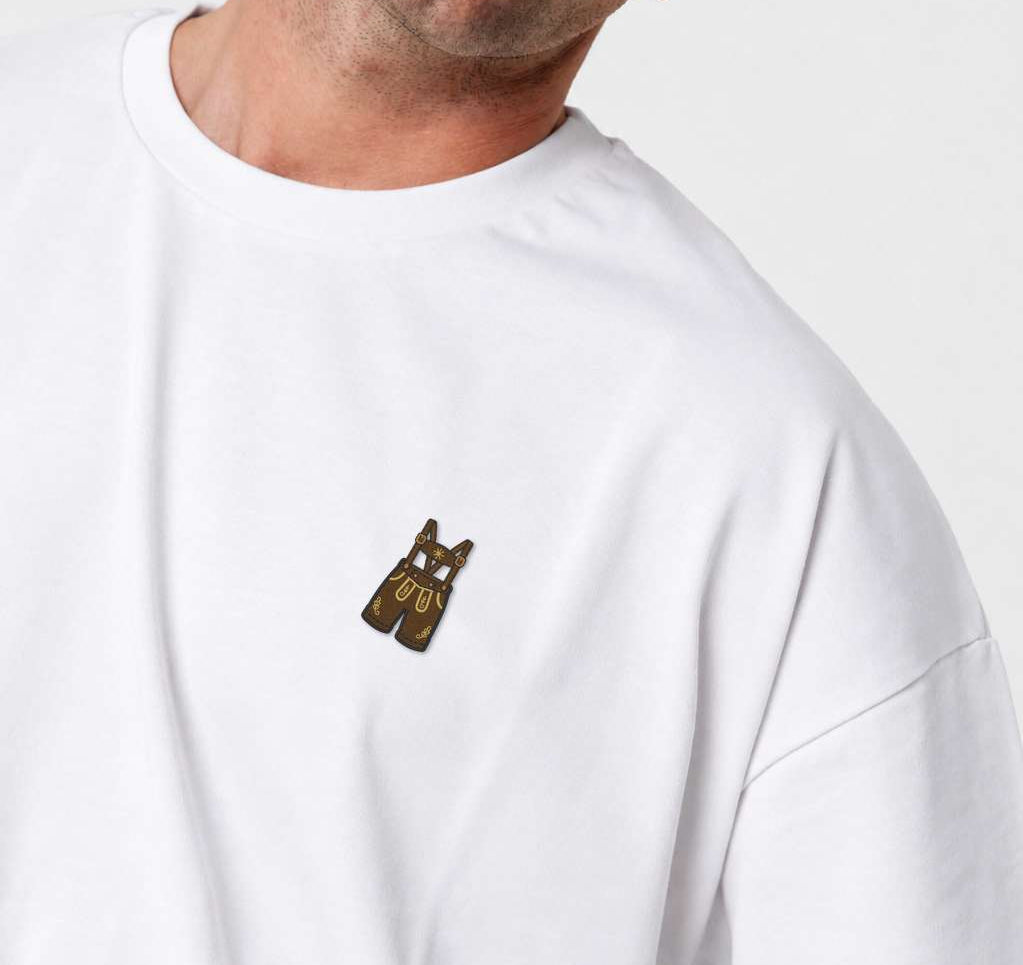 Lederhose | Heavy Oversized Bio Baumwoll T-Shirt