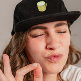 Matcha Latte Cord Camper Cap
