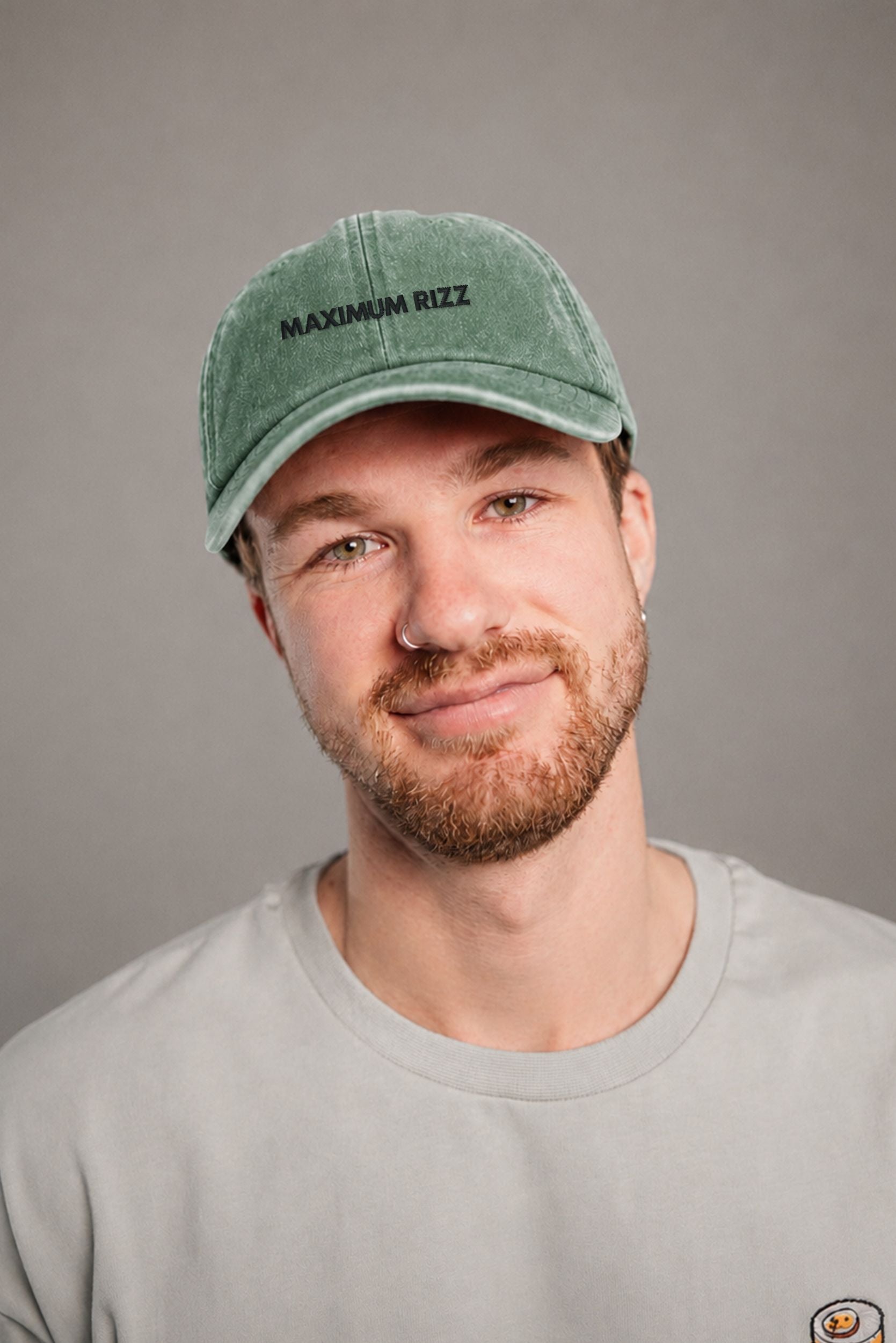 Maximum Rizz Vintage Bottle Green Vintage Cap