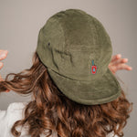 Monster Slush Camper-Cap dunkelgrun Cord Camper Cap