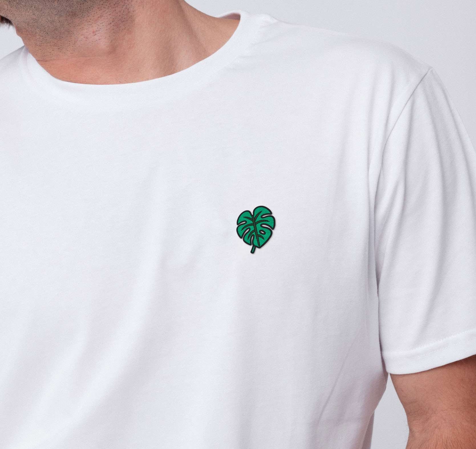 Monstera | Besticktes Bio Baumwoll Unisex T-Shirt