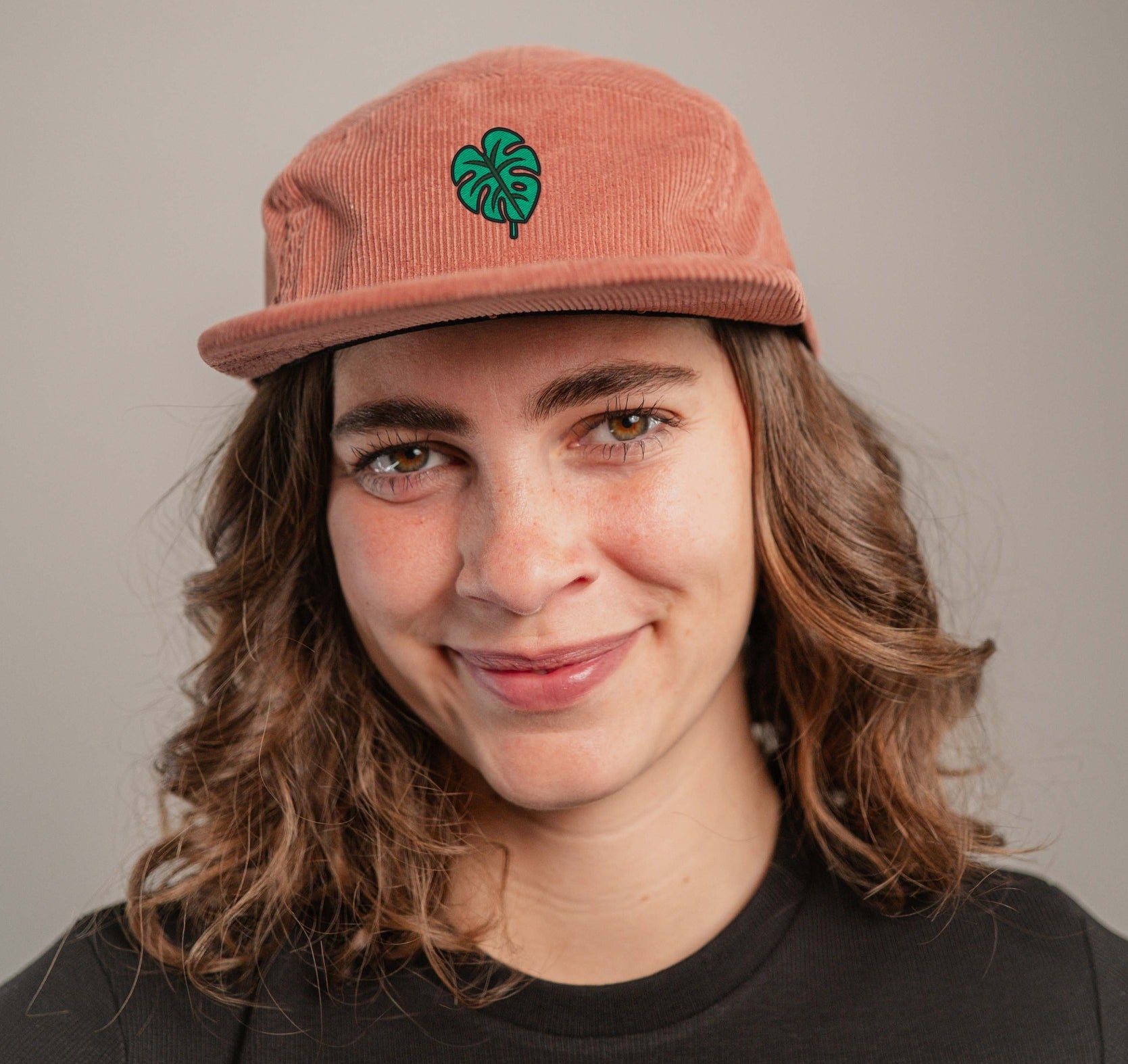 Monstera Camper-Cap gruen Cord Camper Cap