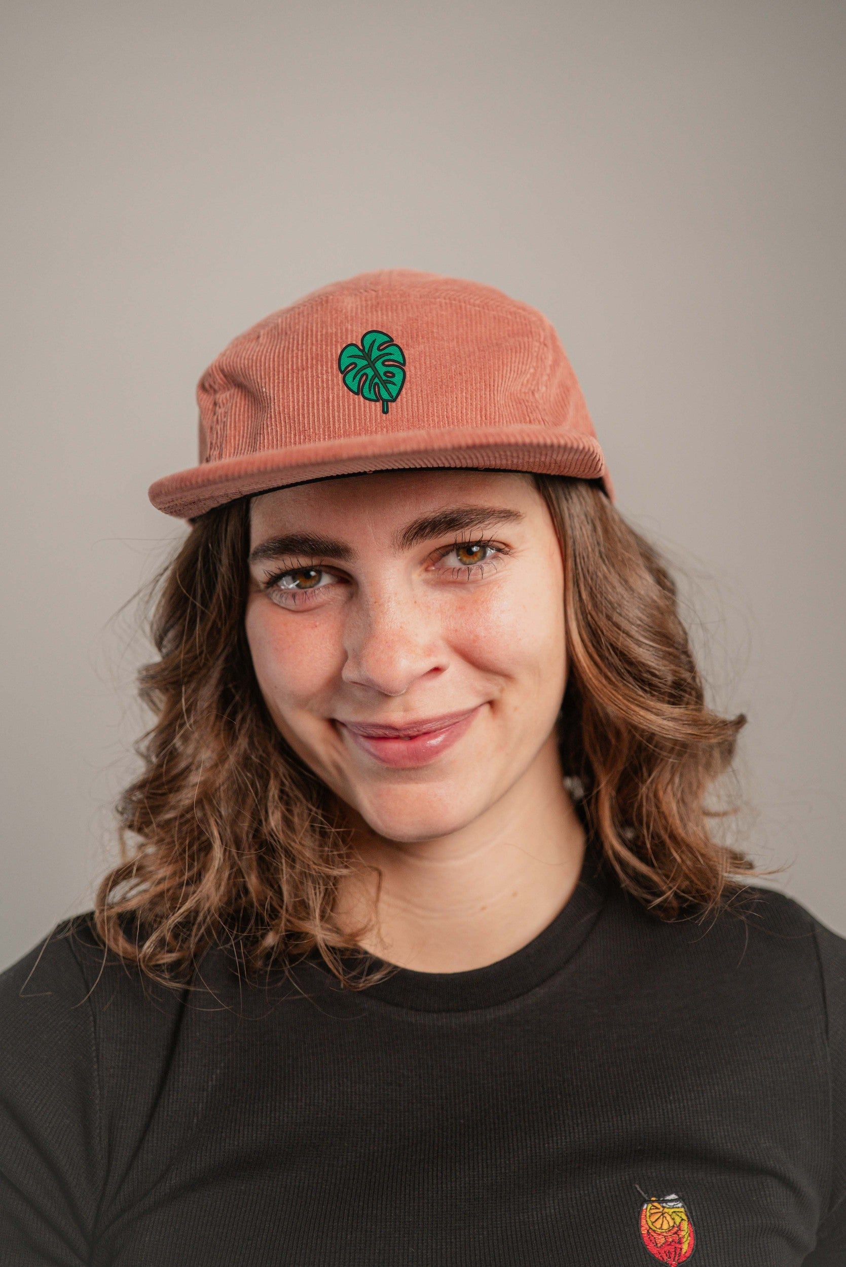 Monstera Camper-Cap gruen Cord Camper Cap