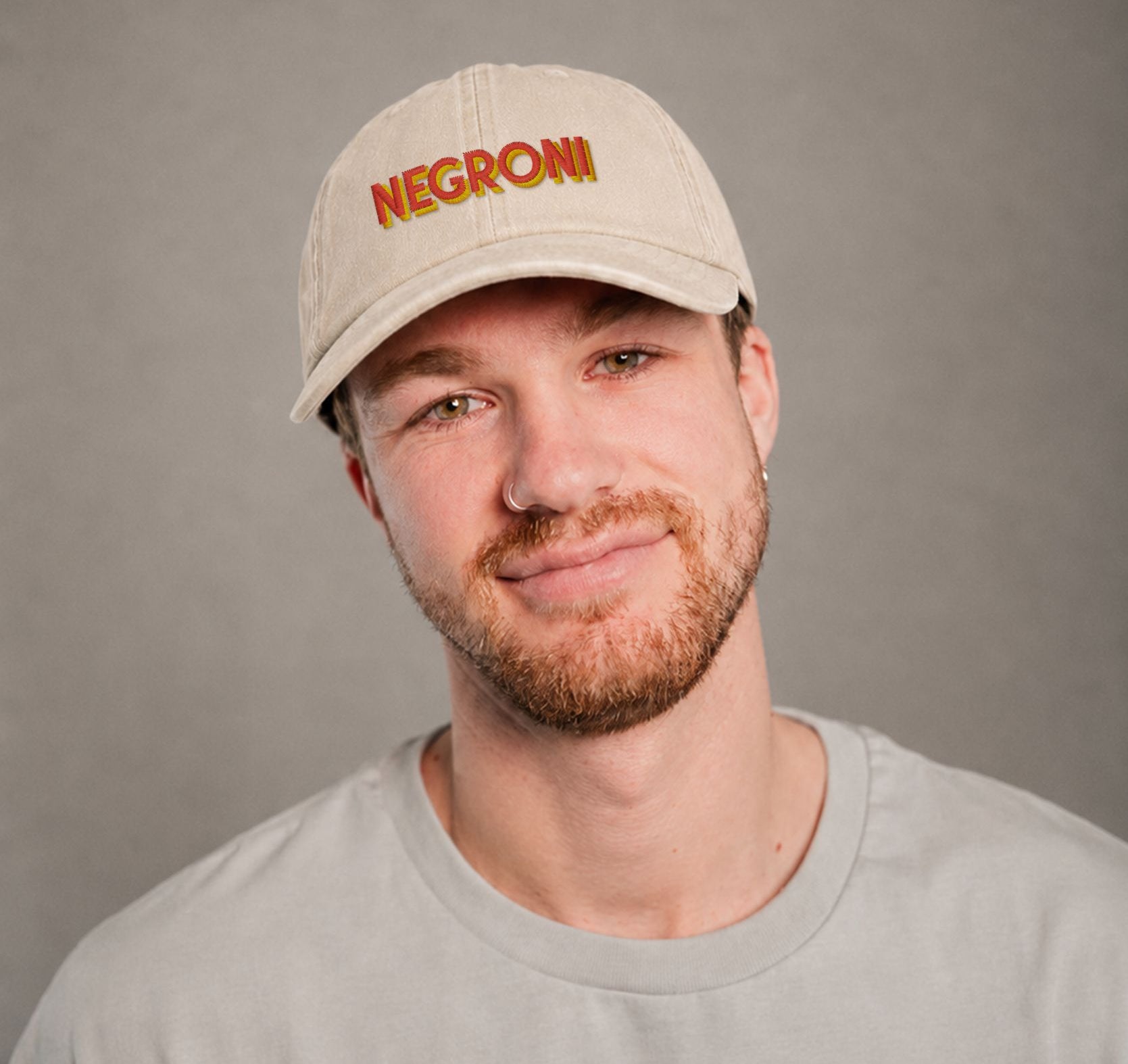 NEGRONI Schrift Vintage Sand Vintage Cap