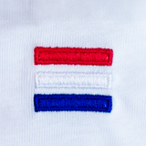 Niederlande | Minimal Flag – Besticktes Bio-Baumwoll Fan Shirt