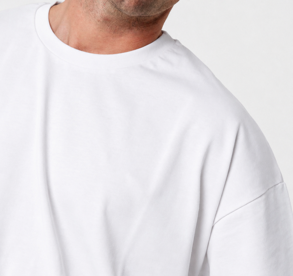 Cheers Collection | Heavy Oversized Bio Baumwoll T-Shirt White