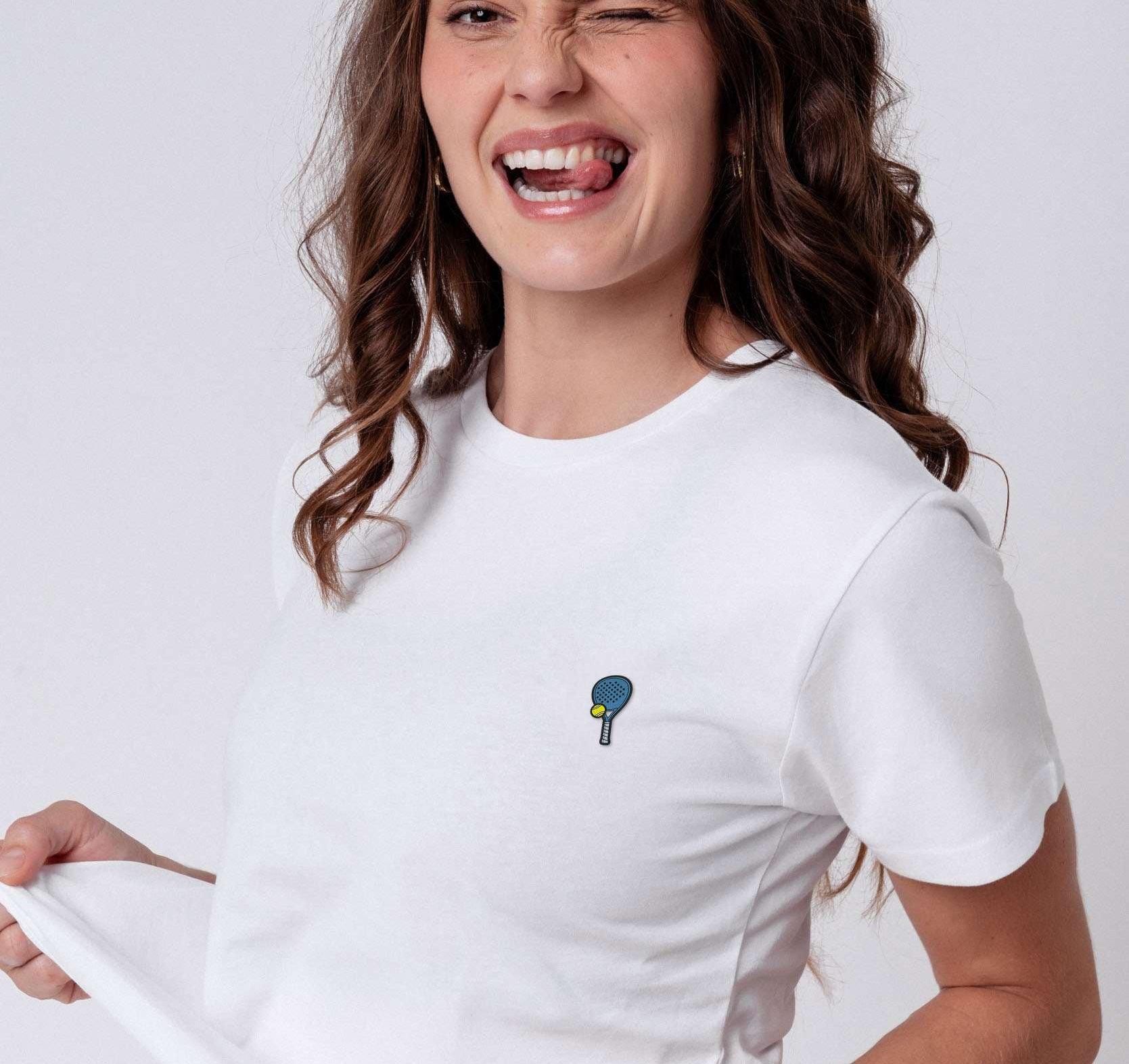 Padel | Besticktes Bio Baumwoll Frauen T-Shirt