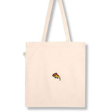 Pizza | Bestickte Bio Baumwoll Tasche