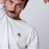 Pizza | Besticktes Bio Baumwoll Unisex T-Shirt