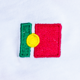 Portugal | Minimal Flag – Besticktes Bio-Baumwoll Fan Shirt