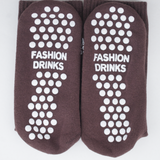 Reformer Days | Bestickte Bio Baumwoll Socken mit Grip-Sohle