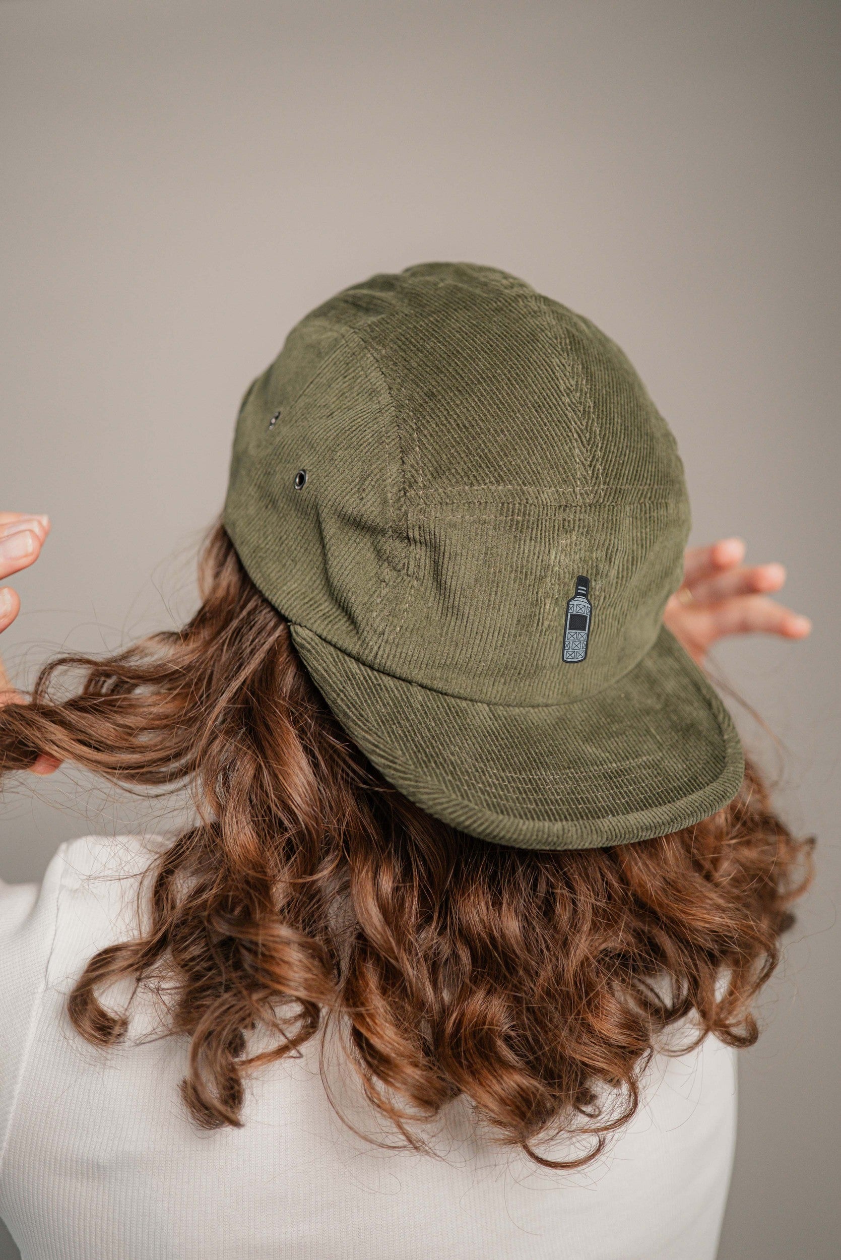 Sixty Three Camper-Cap dunkelgrun Cord Camper Cap