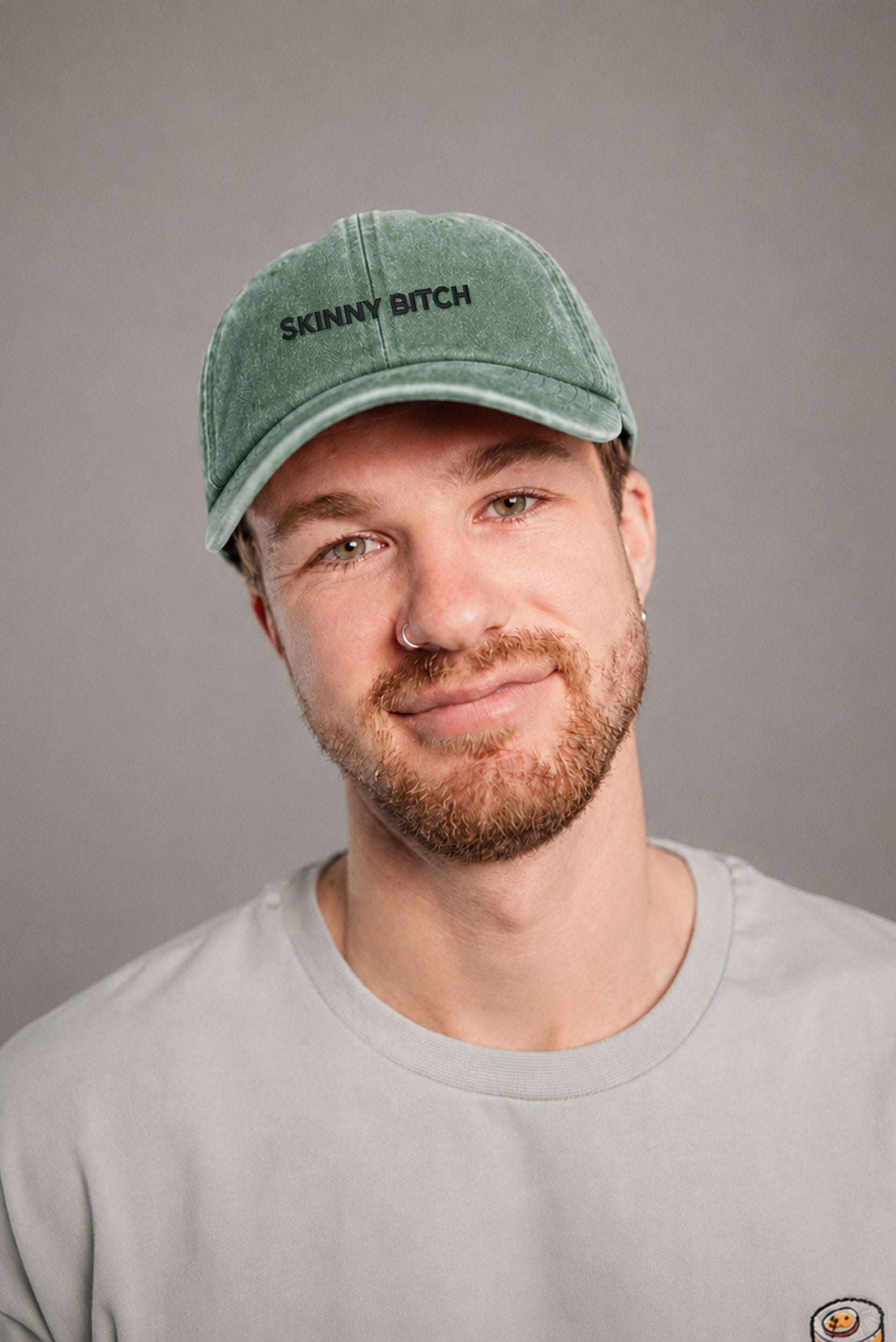 SkinnyBitch Vintage Bottle Green Vintage Cap