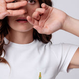 Somersby Apple | Besticktes Bio Baumwoll Cropped T-Shirt