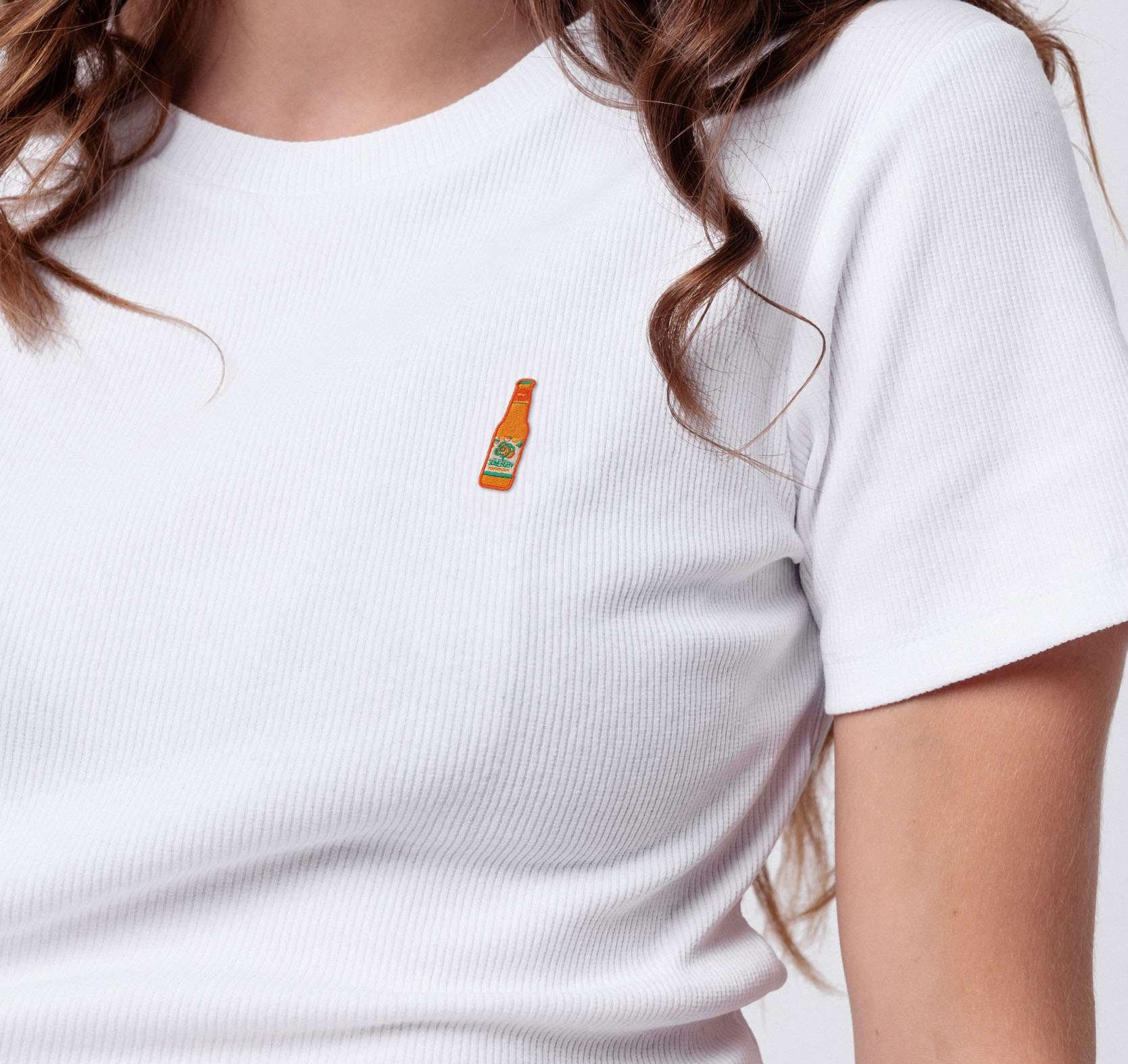 Somersby Orange Spirtz | Besticktes Bio Baumwoll Cropped T-Shirt