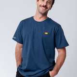 Spanien | Minimal Flag – Besticktes Bio-Baumwoll Fan Shirt