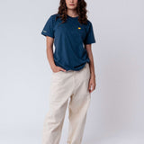 Spanien | Minimal Flag – Besticktes Bio-Baumwoll Fan Shirt