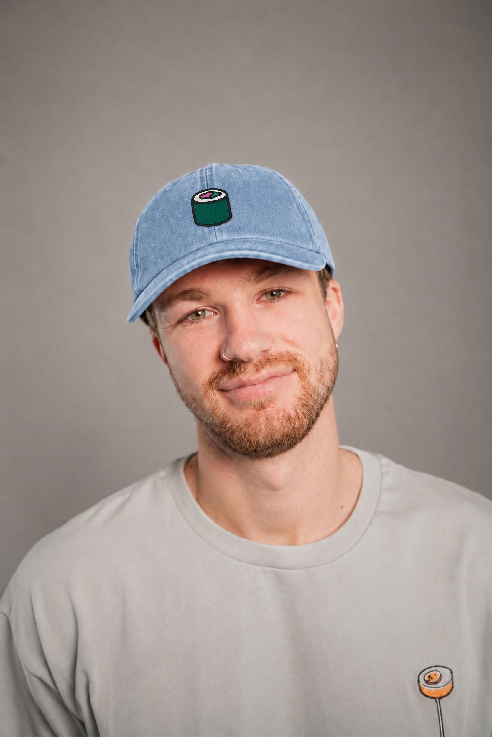 Sushi Vintage Light Denim Vintage Cap