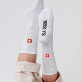 Schweiz | Minimal Flag – Bio-Baumwoll Fan Socken