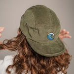 Welle Camper-Cap dunkelgrun Cord Camper Cap