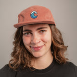 Welle Camper-Cap gruen Cord Camper Cap