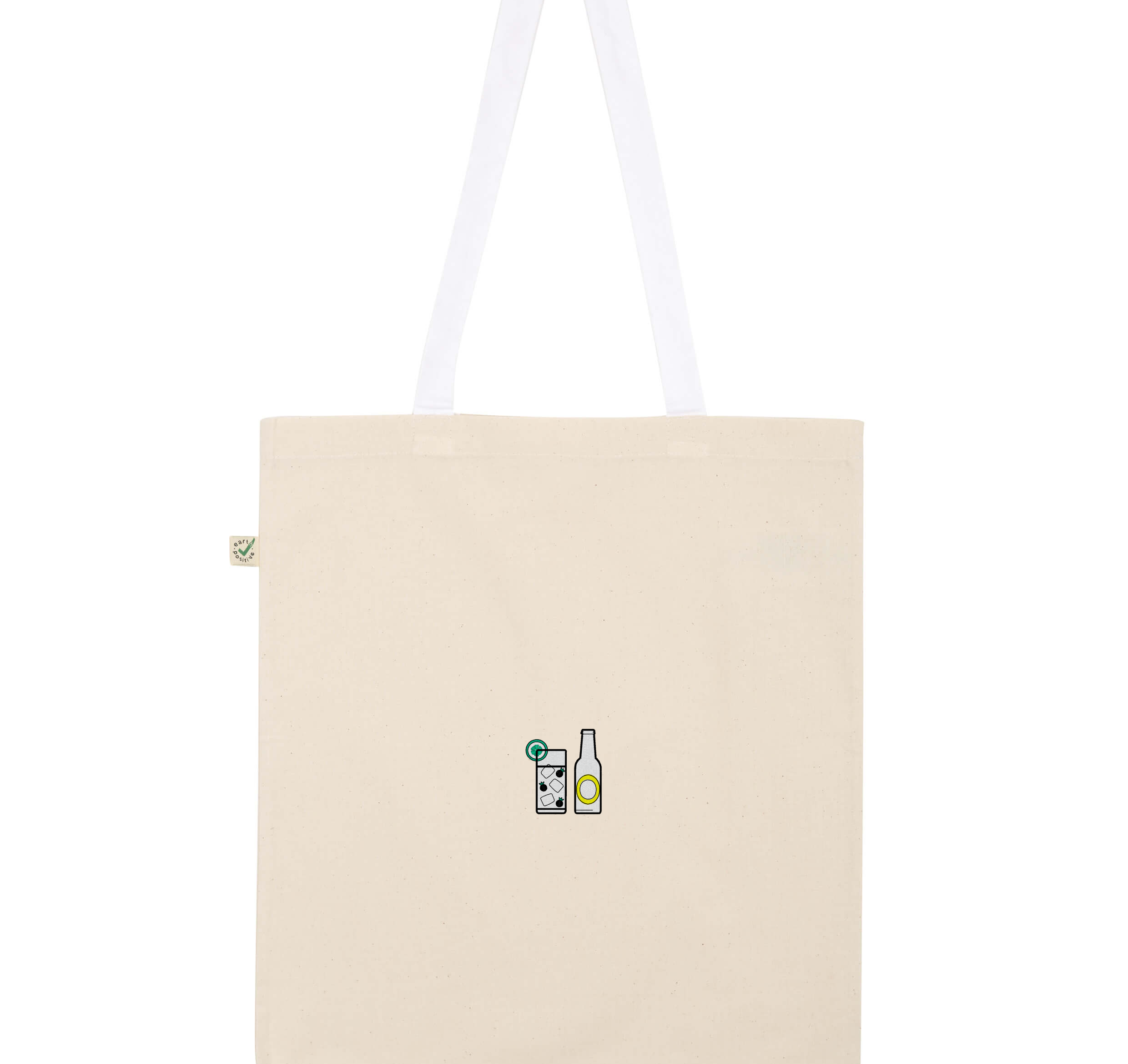 Gin Tonic | Bestickte Bio Baumwoll Tasche