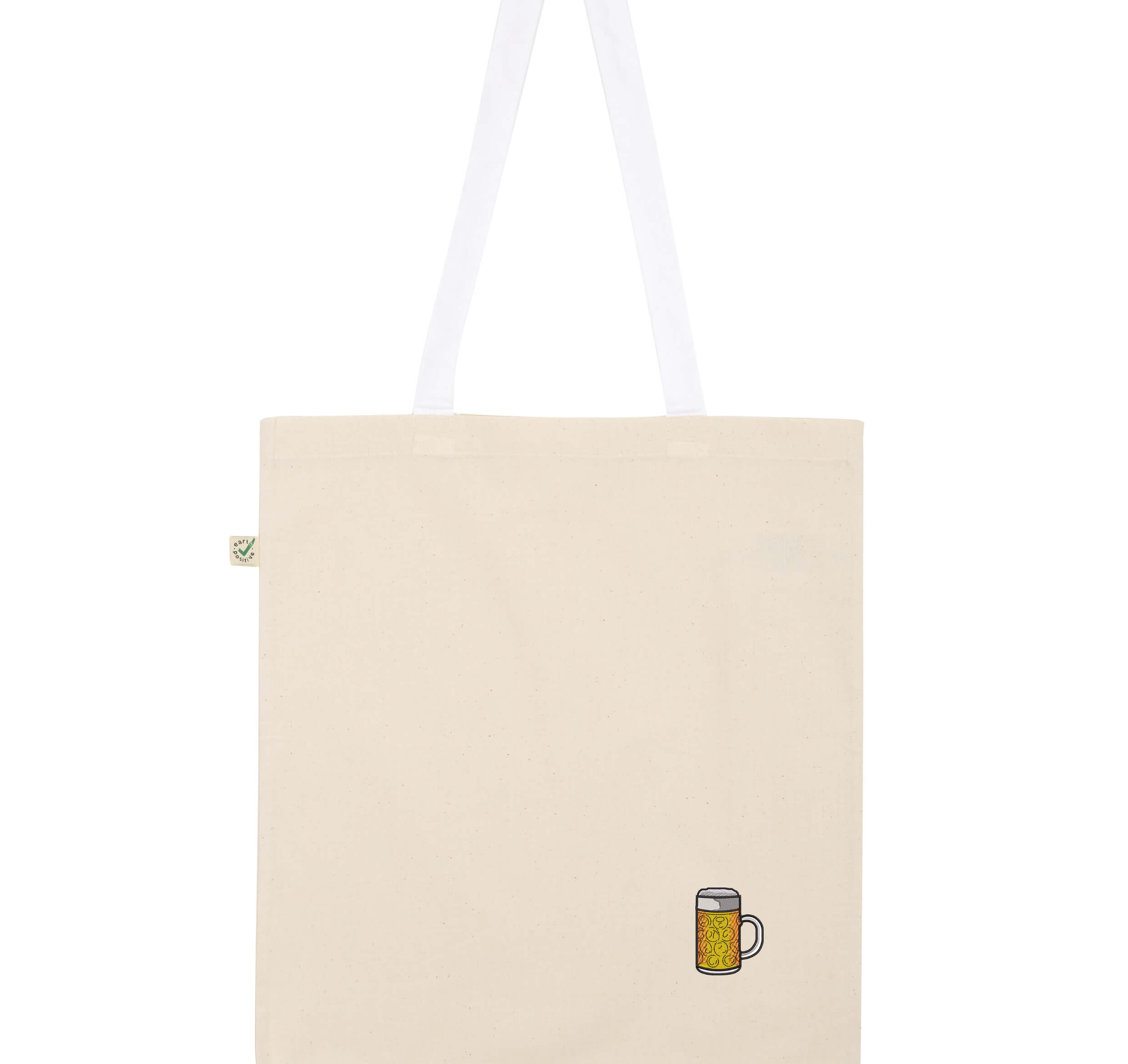 Maßkrug | Bestickte Bio Baumwoll Tasche