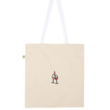Wein Duett | Bestickte Bio Baumwoll Tasche