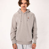 Wein Duett | Bestickter Bio-Baumwoll Männer Hoodie