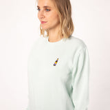 Cola Mix | Bestickter Bio-Baumwoll Frauen Pullover