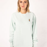 Cola Mix | Bestickter Bio-Baumwoll Frauen Pullover