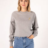 Mate | Bestickter Bio-Baumwoll Frauen Pullover