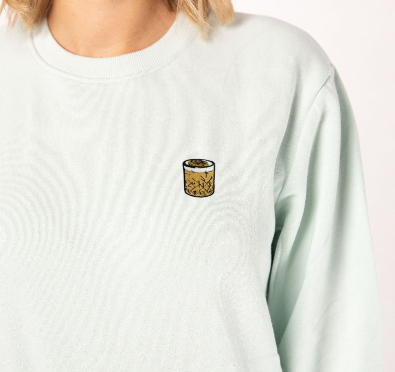 Whisky Sour | Bestickter Bio-Baumwoll Frauen Pullover