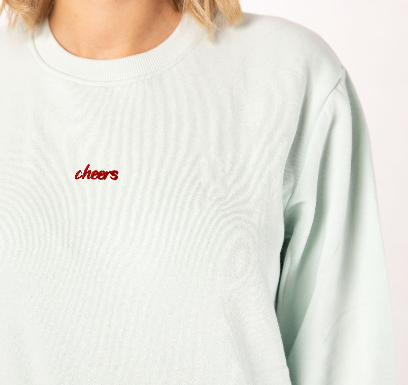 Cheers Collection | Bestickter Bio-Baumwoll Frauen Pullover