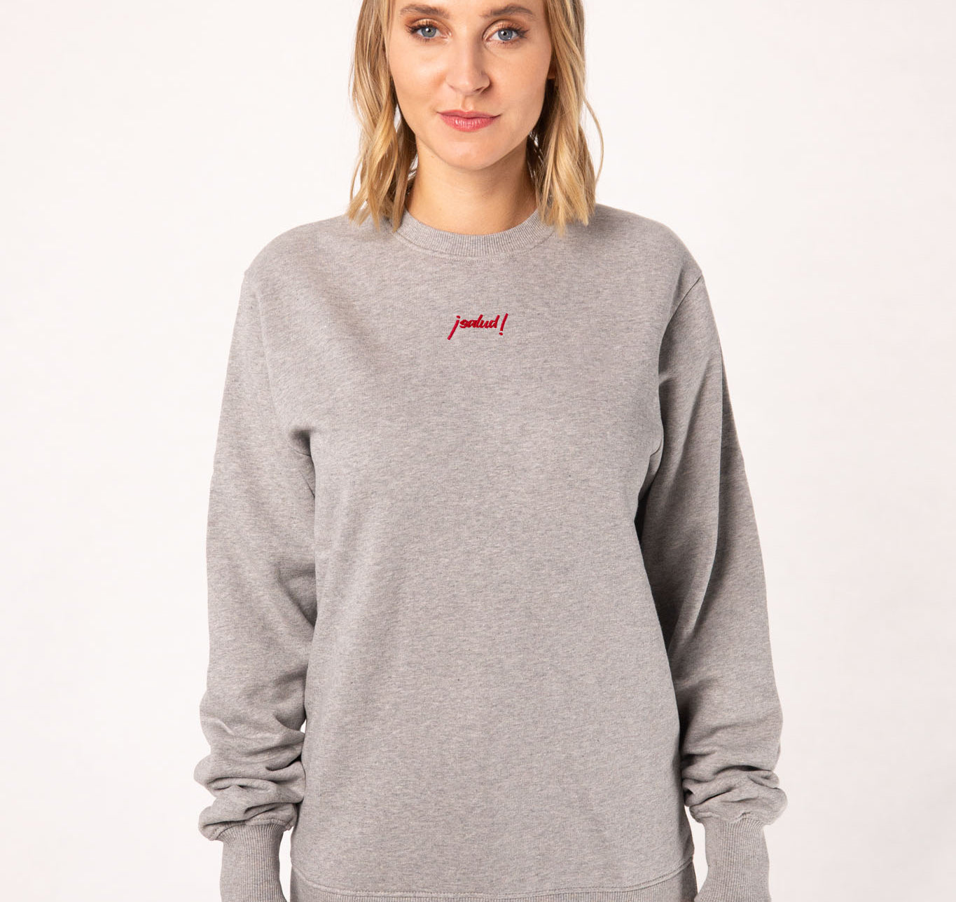 Cheers Collection | Bestickter Bio-Baumwoll Frauen Pullover