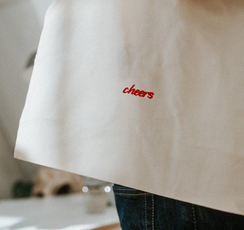 Cheers Collection | Bestickte Bio Baumwoll Tasche
