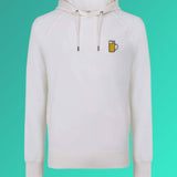 Maßkrug | Bestickter Bio-Baumwoll Männer Hoodie