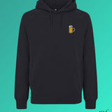 Maßkrug | Bestickter Bio-Baumwoll Männer Hoodie