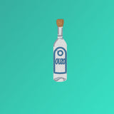 Ouzo | Bestickte Bio Baumwoll Tasche