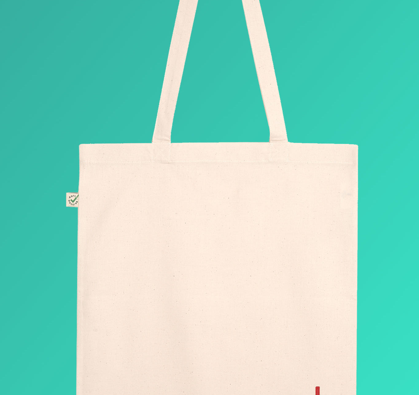 Weinflasche | Bestickte Bio Baumwoll Tasche