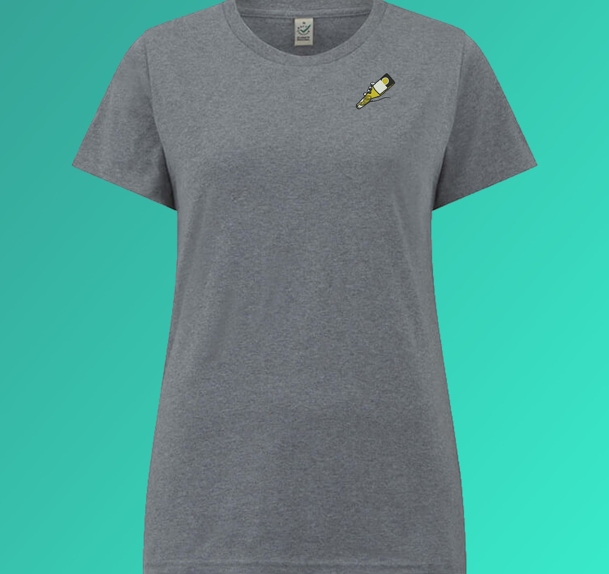 Tornado | Besticktes Frauen Bio Baumwoll T-Shirt