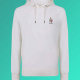 Wein Duett | Bestickter Bio-Baumwoll Männer Hoodie